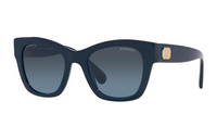CHANEL Butterfly Sunglasses Women's Dark Blue