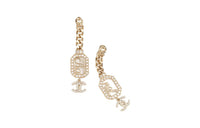 CHANEL Earrings Women's Gold
