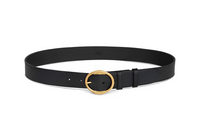 CELINE Elegant And Refined Pin Buckle Leather Belts Women's Black