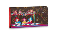 LOUIS VUITTON Sarah Wallet Monogram 16 Card Slot Vivienne Holiday Rouge Red
