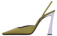 SAINT LAURENT Slim Heel High Heels 10.5cm Women's Green