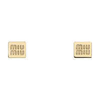 MIU MIU Metal Earrings Women's Gold