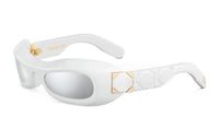 DIOR Plate Frame Irregular Shape Sunglasses Women's
