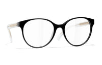 CHANEL Eyeglass Frames Women's Black