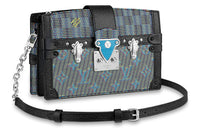 LOUIS VUITTON Trunk Clutch Damier Monogram Lv Pop Blue