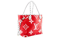 LOUIS VUITTON Neverfull Monogram Giant Mm Red/Pink Lining