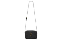 SAINT LAURENT LOU Leather Shoulder Bag Crossbody Bag Women's Black