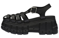 MIU MIU Flatform Caged Sandals