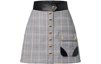 LOUIS VUITTON Casual Short Skirts Women's Light Gray