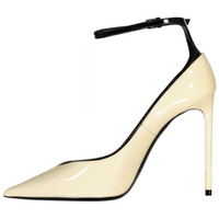 SAINT LAURENT Zoe Slim Heel High Heels 10cm Women's Beige