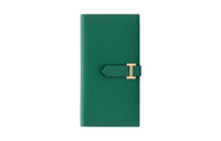 HERMES Bearn Epsom Calfskin Wallet Women's Green