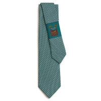 HERMES Ties Men's Sapphire Green