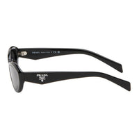 PRADA Acetate Oval Sunglasses Men Black