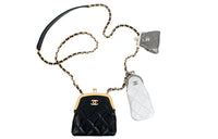 CHANEL Leather 3-in-1 Shoulder Bag Crossbody Bag Mini Women's Multicolor