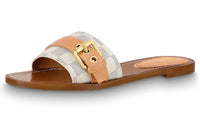 LOUIS VUITTON Lock It Stylish Sandals Women's Brown