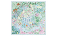 HERMES Silk Scarves Unisex Turquoise