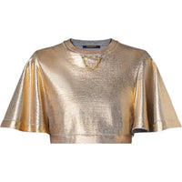 LOUIS VUITTON T-Shirt Women's Gold