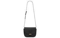 SAINT LAURENT Cow Leather Crossbody Bag Shoulder Bag Women's Black