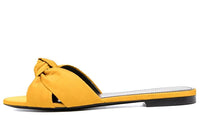 SAINT LAURENT Slide Slippers Women's Yellow