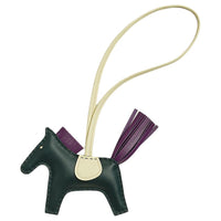 HERMES Rodeo PM Charm Lambskin Dark Green