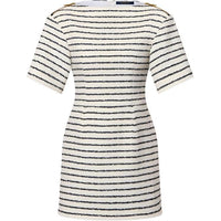 LOUIS VUITTON Striped Tweed Dress