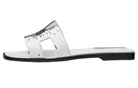HERMES Oran Stylish Sandals Women's White