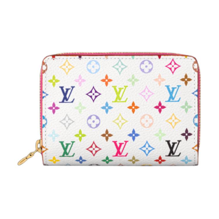 LOUIS VUITTON × Takashi Murakami, Collaboration Monogram Canvas Wallet Unisex White