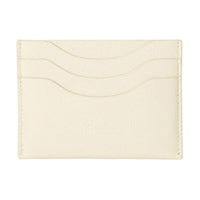 Loro Piana Cow Leather Card Holder Women's Ecru