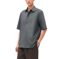 HERMES Polo Shirt Unisex Storm Gray