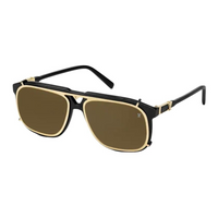 LOUIS VUITTON Acetate Metal Aviator Sunglasses Men's Black