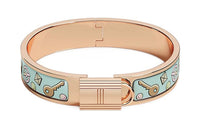 HERMES Bangles Women's Rose Gold/Blue