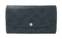 LOUIS VUITTON Leather Wallet Regular Unisex Blue