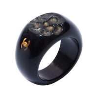 CHANEL 20002 Camellia Signet Ring