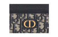 DIOR 30 Montaigne Fabric Card Holder 30 Women's Blue