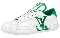LOUIS VUITTON Charlie Low-Top Stylish Skateboarding Shoes Women's White Green