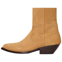 CELINE Ankle Boots 5cm Women's Light Brown