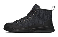 DIOR High-Top Kids' Skateboarding Shoes Black Print Kids'