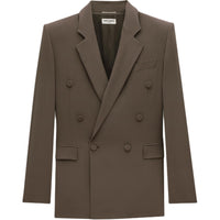 SAINT LAURENT FW24 Business Suits Coats Men's Dark Taupe