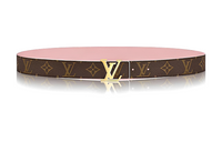 LOUIS VUITTON Leather Belts Women's Brown