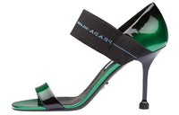 PRADA Strap Sandals Women's Green Black