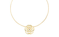 CHANEL Necklaces Women's Gold