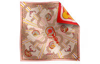 HERMES Silk Scarves Women's Pink