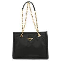 PRADA Fabric Shoulder Bag Women's Black