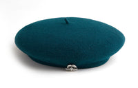 HERMES Merino Wool Felt Berets Women's Blue