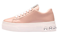 MIU MIU Stylish Skateboarding Shoes Women's Pink White
