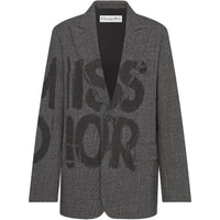 DIOR SS24 Business Suits Coats Women's Gray