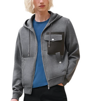 HERMES Jackets Coats Men's Gray