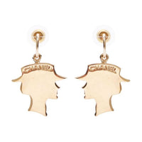 CHANEL Pre-Owned  Plated Mademoiselle Drop Earrings
