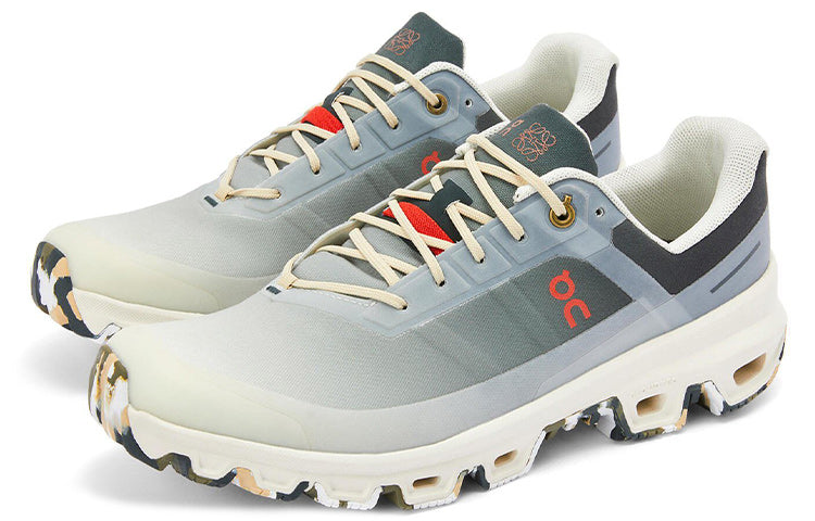 On x LOEWE Cloudventure Collection Abrasion Resistant Low Top Sports Casual Shoes Unisex Gray White