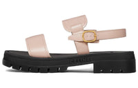 CELINE Triomphe Beach Sandals Women's Beige